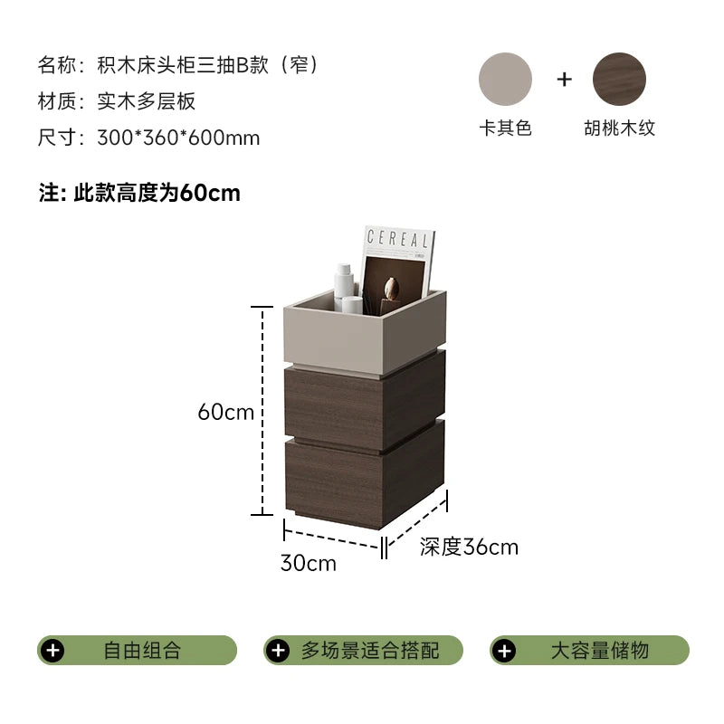 European Black Nightstand Table Modern Simple Drawers Bedroom Nightstand Table Nordic White Mesitas De Noche Home Furniture