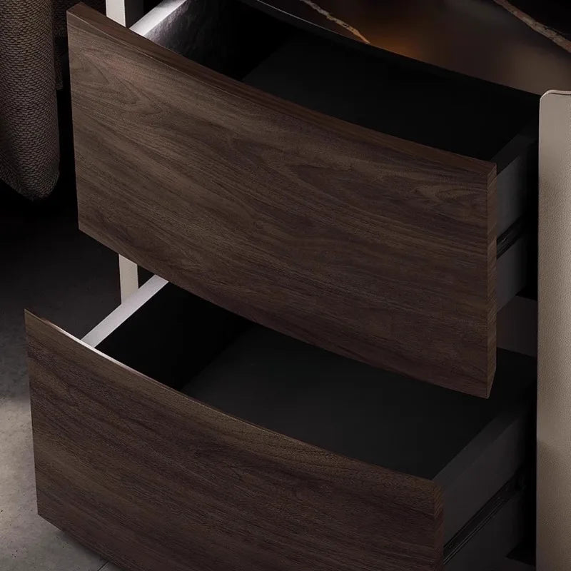 European Elegant Nightstand Table Drawer Minimalist Nordic Nightstands Narrow Simple Mesa De Noche Bedroom Furniture
