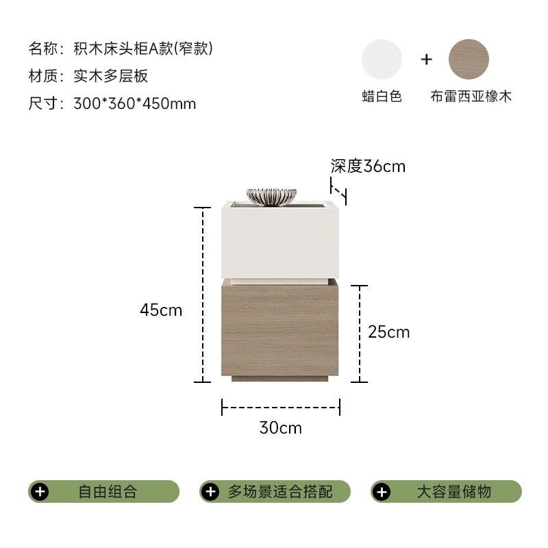 European Black Nightstand Table Modern Simple Drawers Bedroom Nightstand Table Nordic White Mesitas De Noche Home Furniture