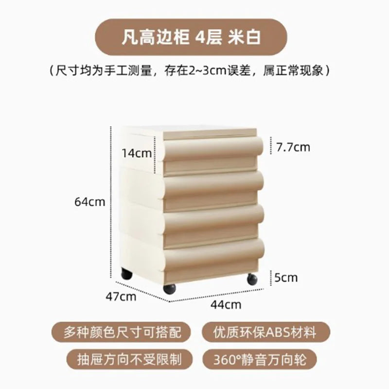 Plastic Minimalist Nightstand Table Modern Cute White Bedroom Nightstand Table Nordic Small Mesitas De Noche Home Furniture