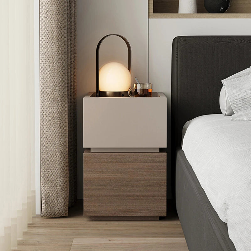European Black Nightstand Table Modern Simple Drawers Bedroom Nightstand Table Nordic White Mesitas De Noche Home Furniture