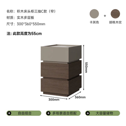 European Black Nightstand Table Modern Simple Drawers Bedroom Nightstand Table Nordic White Mesitas De Noche Home Furniture