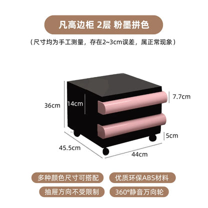 Plastic Minimalist Nightstand Table Modern Cute White Bedroom Nightstand Table Nordic Small Mesitas De Noche Home Furniture