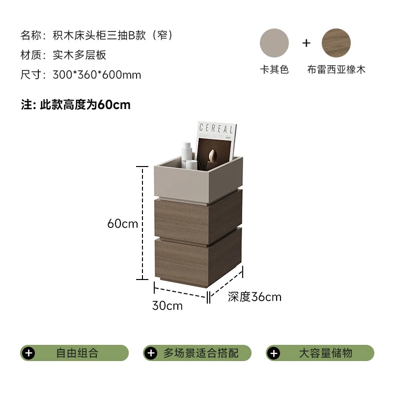 European Black Nightstand Table Modern Simple Drawers Bedroom Nightstand Table Nordic White Mesitas De Noche Home Furniture