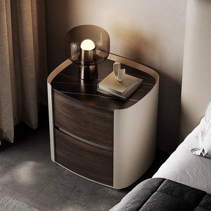 European Elegant Nightstand Table Drawer Minimalist Nordic Nightstands Narrow Simple Mesa De Noche Bedroom Furniture