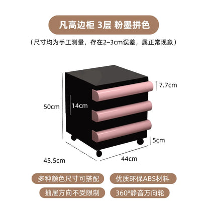 Plastic Minimalist Nightstand Table Modern Cute White Bedroom Nightstand Table Nordic Small Mesitas De Noche Home Furniture