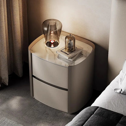 European Elegant Nightstand Table Drawer Minimalist Nordic Nightstands Narrow Simple Mesa De Noche Bedroom Furniture